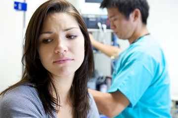 Obraz premium Doctor Visit at Hospital