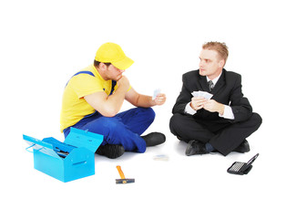 worker and businessman