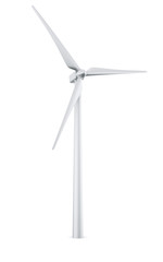 Isolated wind turbine