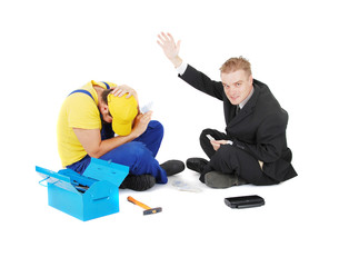 worker and businessman