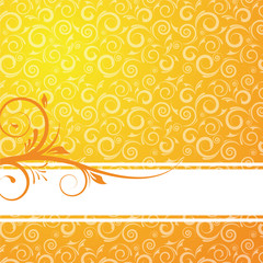 Fototapeta na wymiar orange floral background for design