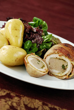 Chicken ballotine meal