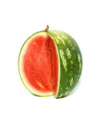 Seedless watermelon isolated on white background