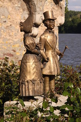 Biedermeierpaar in Eltville am Rhein