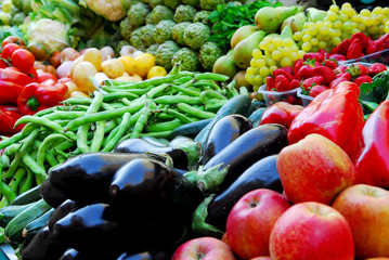 veggies on market