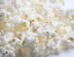 Popcorn on White