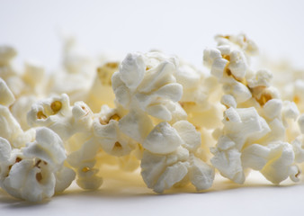 Popcorn on White