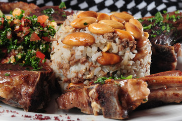 Ball of rice and almond