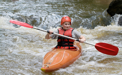 white water kayaking