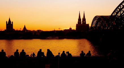 sunset in cologne - 14898055