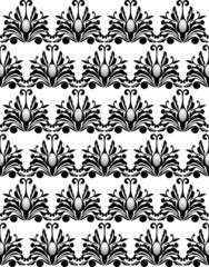 monochrome damask wallpaper