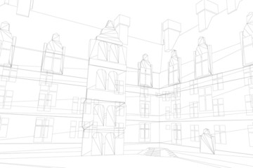 architecture in two colors