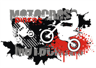 motocross vector