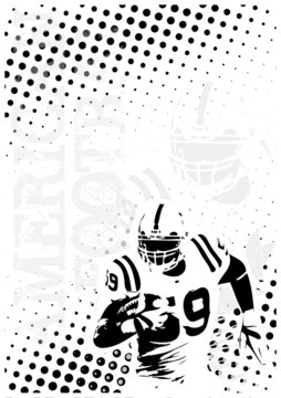 american football dots poster background 2