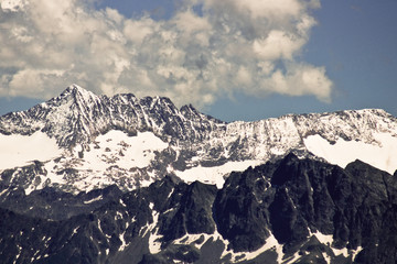 Fototapeta premium Paysage alpin (Charmant Som)