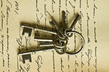 Keys and manusckript