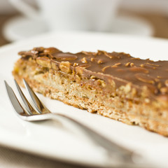 Chocolate cake with nuts