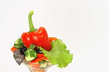 salad with sweet pepper