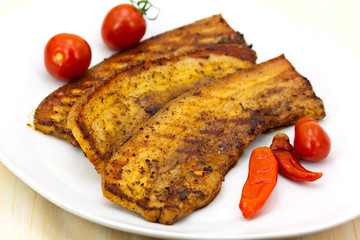 Bauchspeck,gegrillt