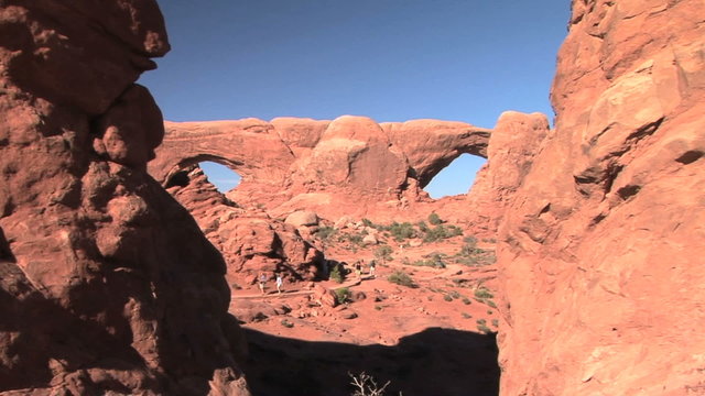 North and South Window through Turret Arch, Arches N.P.