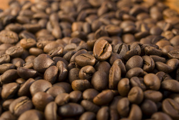background from coffee grains