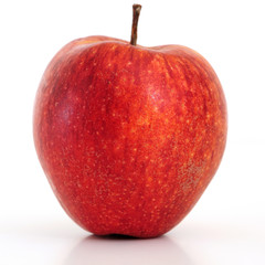 Red apple isolated on white background