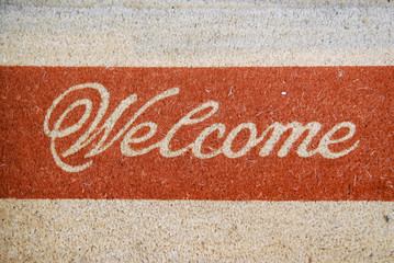 doormat with welcome sign - 14917078