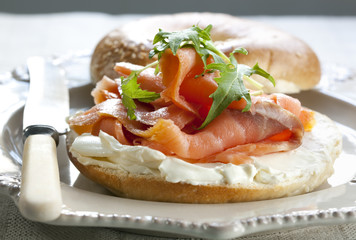 Smoked Salmon Bagel