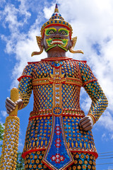 Giant statue in traditonal Thai style