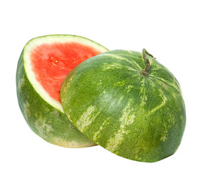 Halves of watermelon