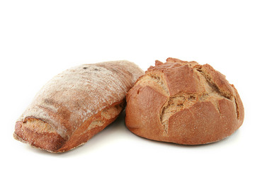 pain, pain au levain et boule de campagne