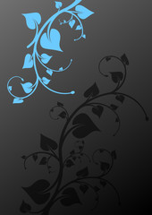 gray floral background