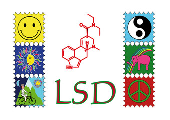 LSD - obrazy, fototapety, plakaty