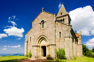 Fototapeta na wymiar Montagne de Dun Church, Le Brionnais region, France