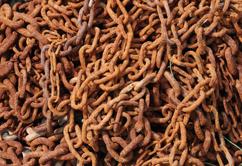 Pile of Rusted Chains