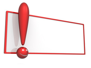 Empty board with exclamation mark