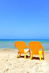 Chairs on the beach