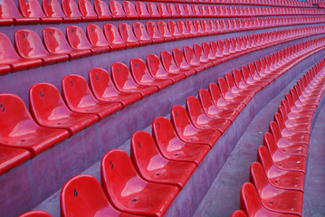 Seats on a stadium