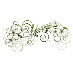 abstract floral background with place for your text