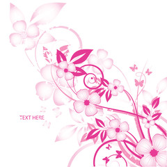 abstract floral background with place for your text
