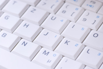 white keyboard