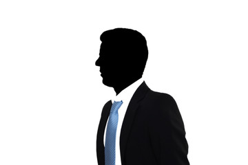 homem com gravata azul