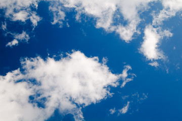 blue sky and beautiful white clouds