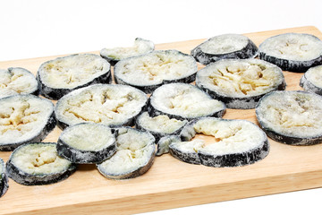 Panierte Auberginenscheiben