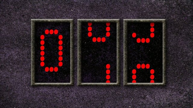 Null bis Hundert Rot