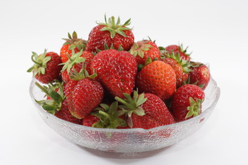 Schüssel voller Erdbeeren