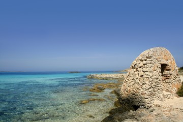 Formentera island near Ibiza in Mediterranean