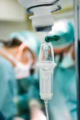iv drip in operation room