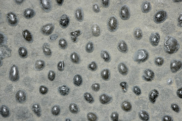 Aged old vintage rolling stones pavement