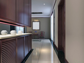 3d render modern interior of living-room